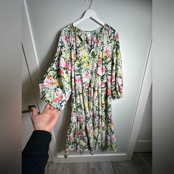 H&M Floral Midi Relaxed Fit Dress Size XS - Picture 13 of 17